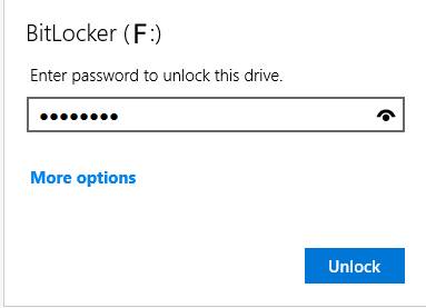 bitlocker using pin